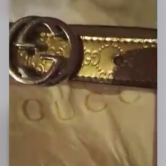 Authentic 💯 % Gucci Toddler Belt it’s 26 “ in length with Dust Bag 💕Lil Diva - Picture 5 of 13